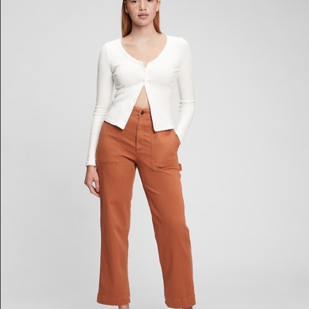 Gap carpenter pants in brick color size 00